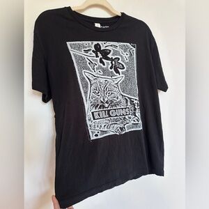 🕷️ RARE Kill Guns Soft Vintage Graphic T-Shirt size M by art collective Homocats